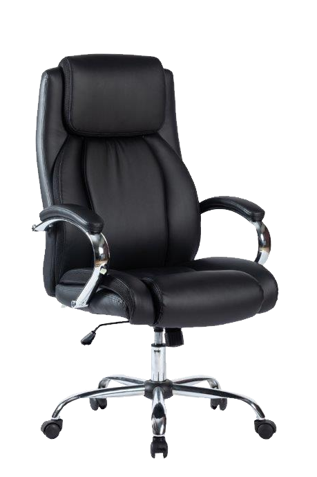 Chrome Executive High Back - Black