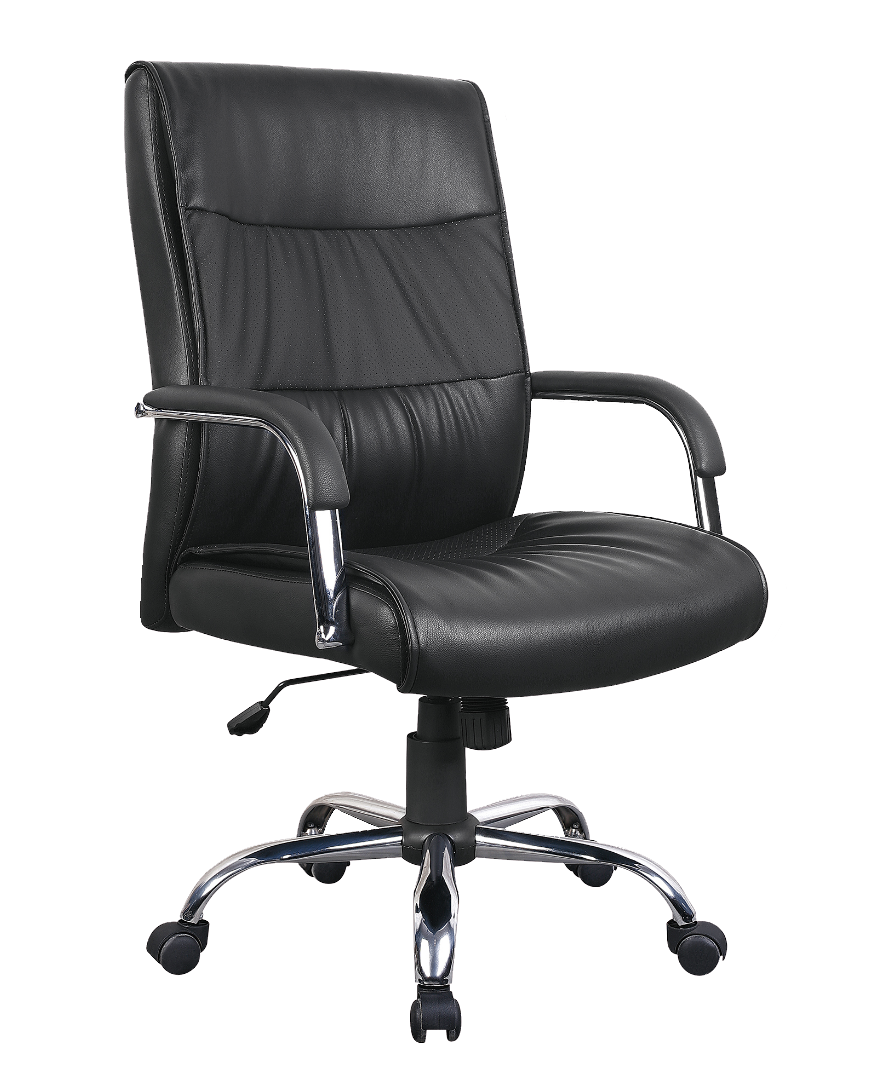 Chrome Panel High Back - Black
