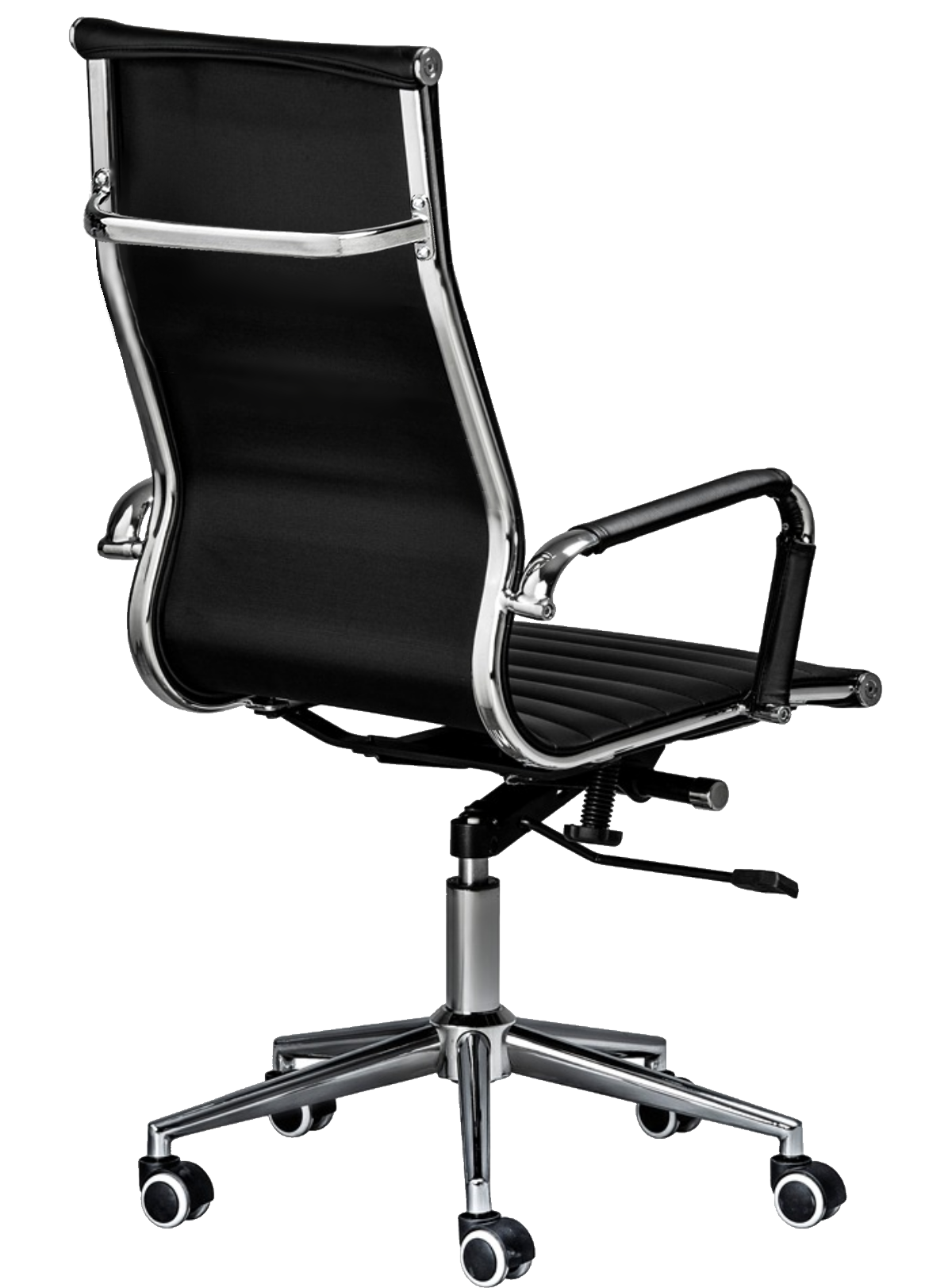 Classic Genuine Leather High Back - Black