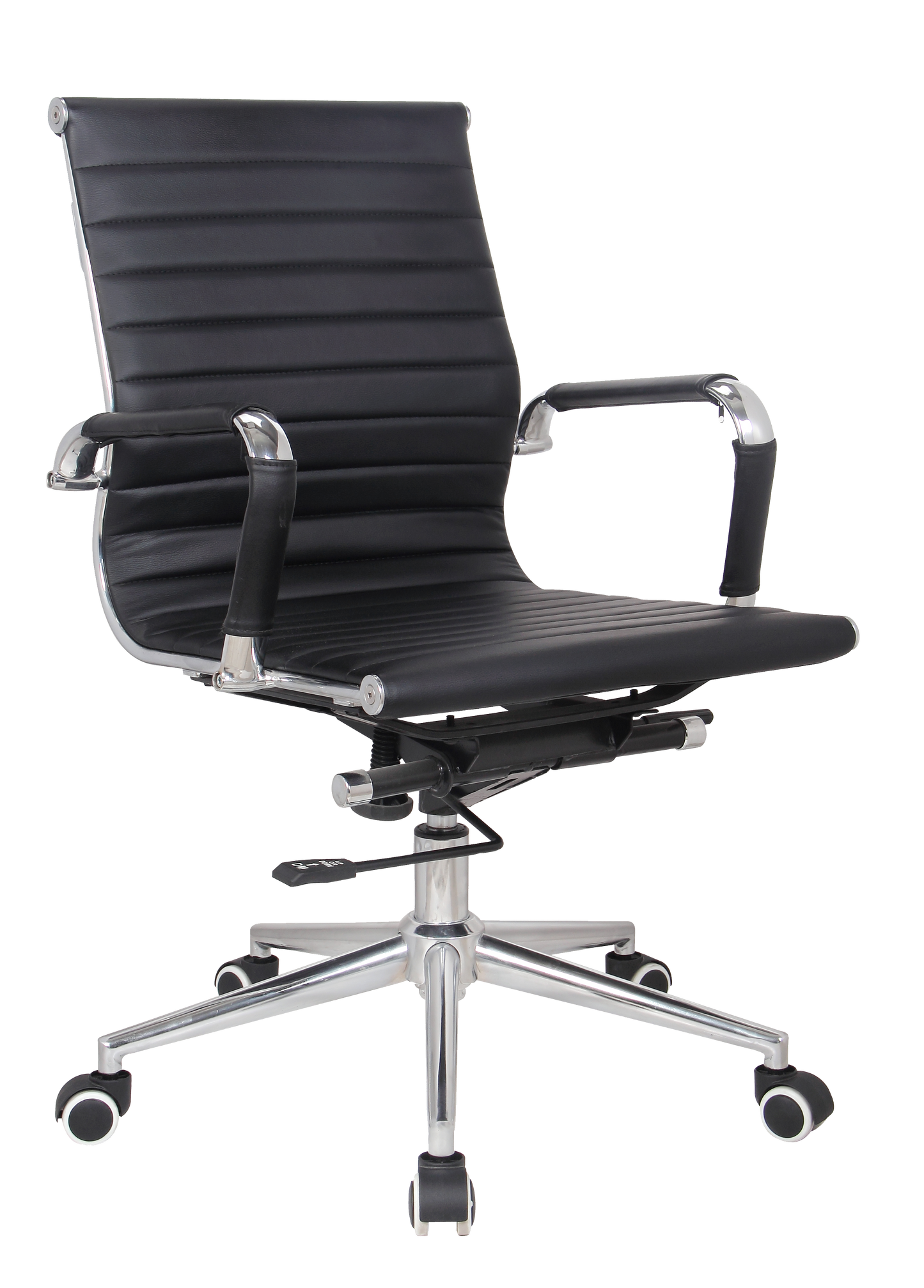 Classic Genuine Leather Medium Back - Black
