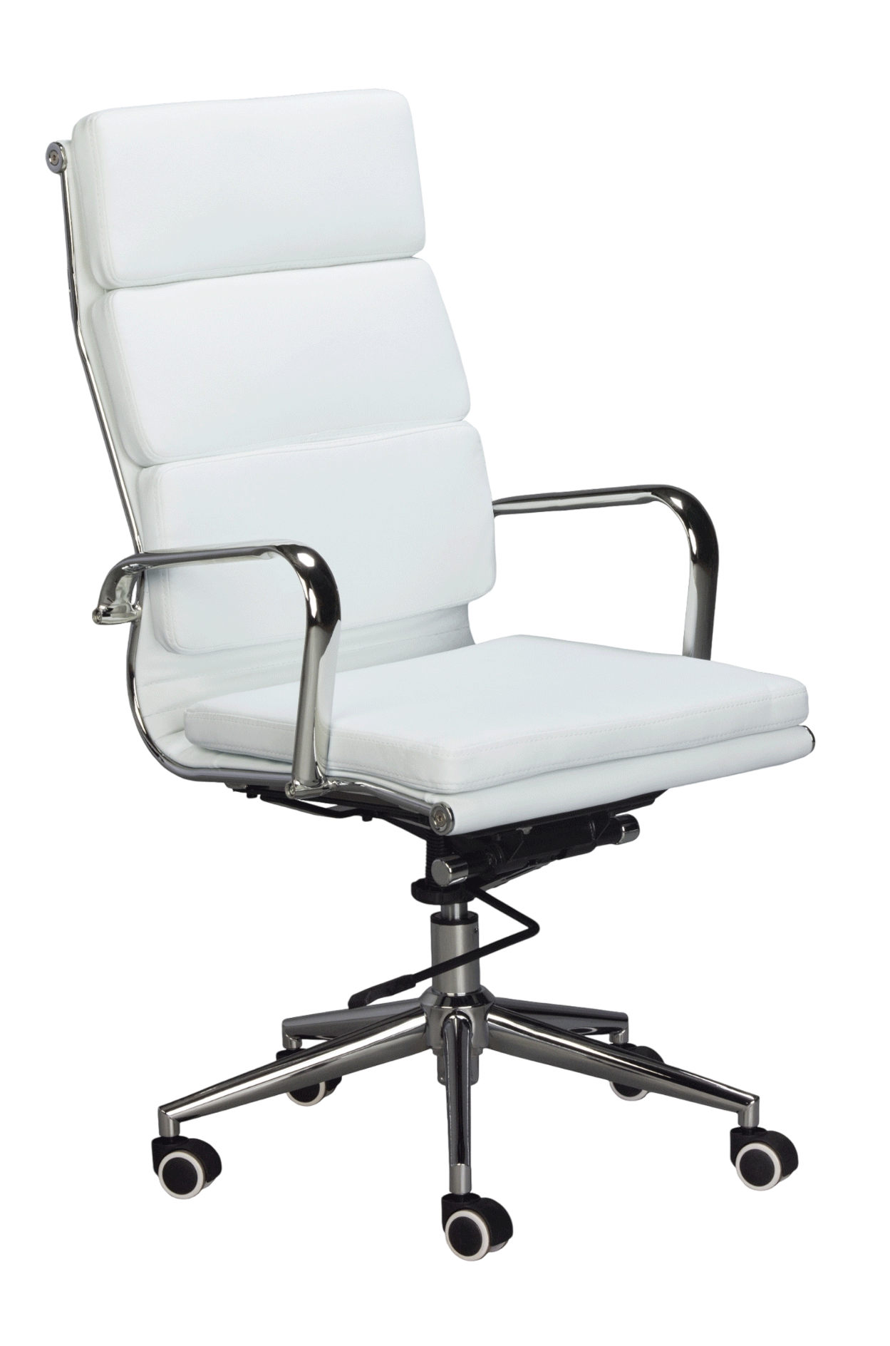 Classic Cushion Pleather High Back