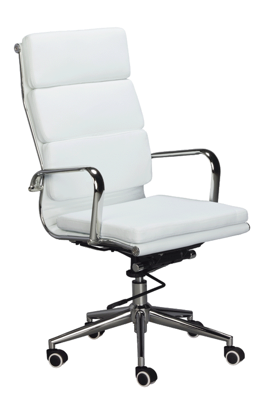 Classic Cushion Pleather High Back