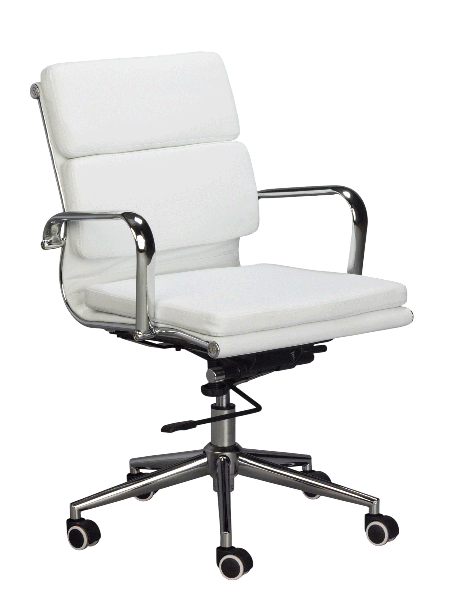 Classic Cushion Pleather Medium Back