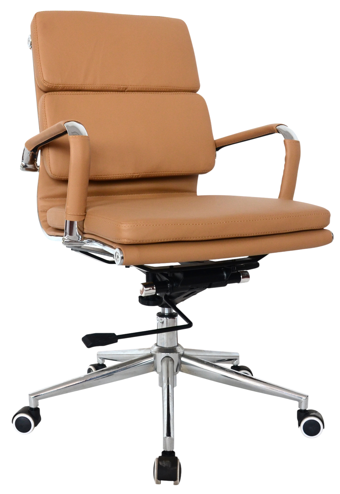 Classic Cushion Pleather Medium Back