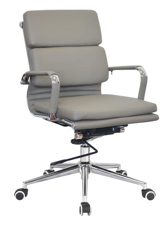 Classic Cushion Pleather Medium Back