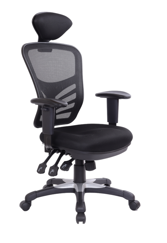 Ergonet3 with Headrest - Black