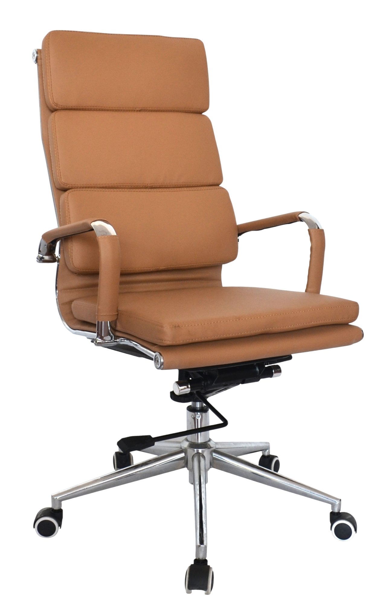 Classic Cushion Pleather High Back