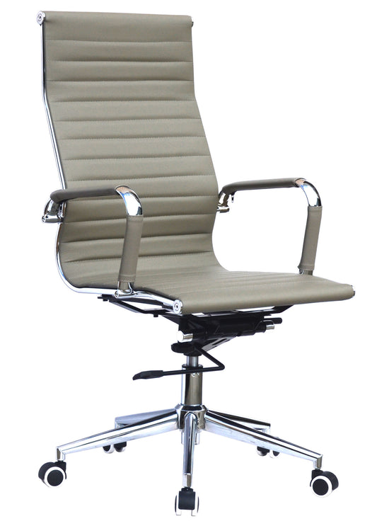Classic Pleather High Back - Grey